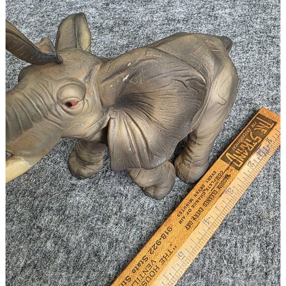 Vintage Artmark Elephant Figurine 7" Handcrafted Taiwan Made Home Décor - Picture 4 of 8